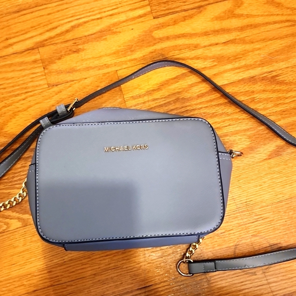 Grey Michael Kors crossbody handbag